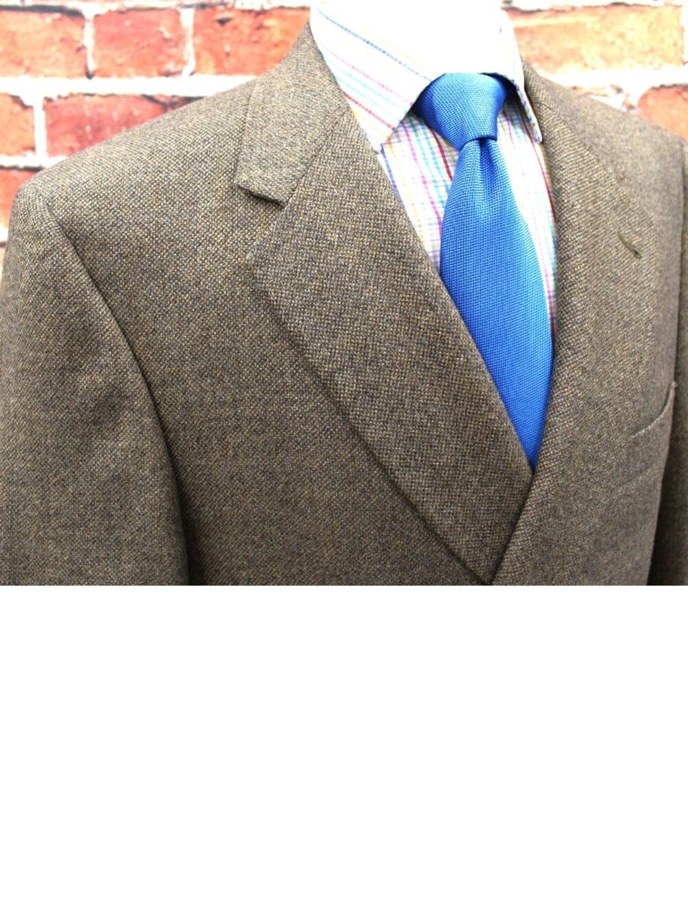 44 R- DANIEL CREMIEUX KHAKI WOOL SPORT COAT